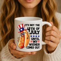 Its Not The 4th Of July Until My Weiner Comes Out Coffee Mug thumb 3