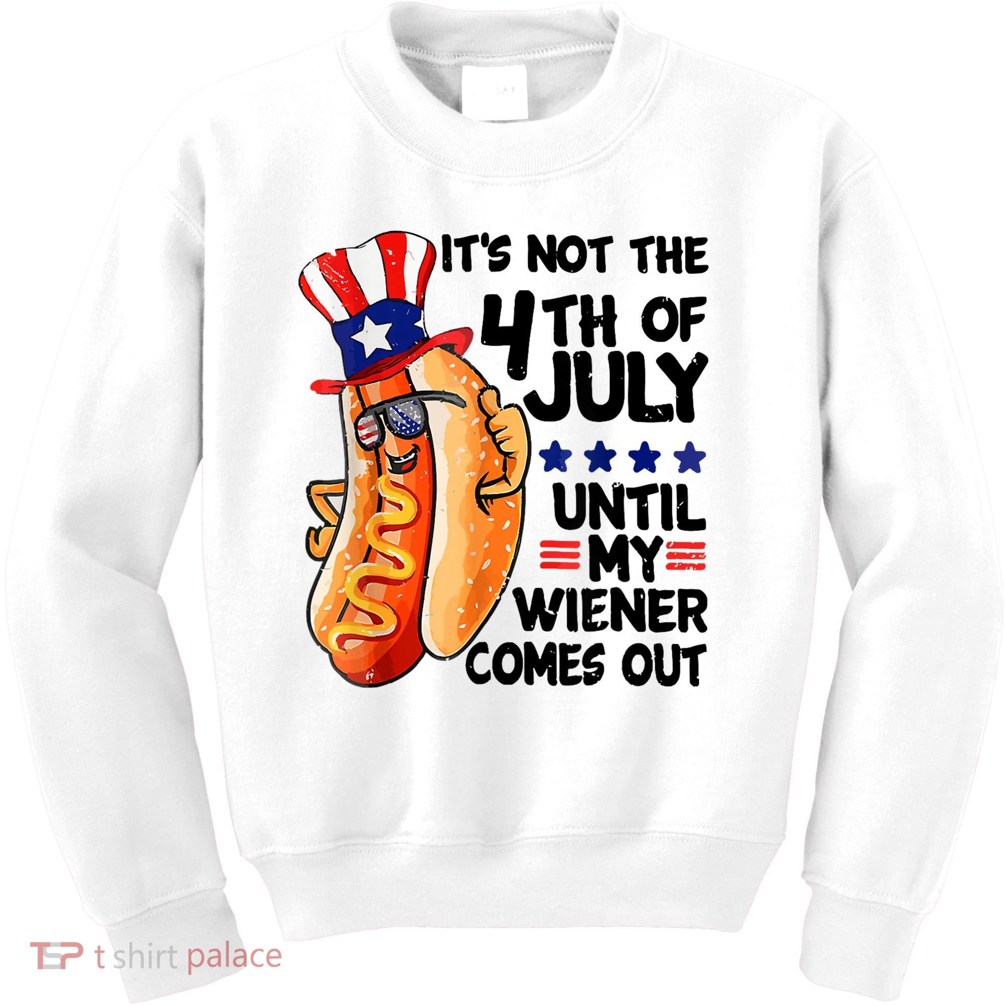 Its Not The 4th Of July Until My Weiner Comes Out Kids Sweatshirt