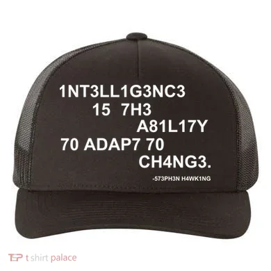 Intelligence is the Ability to Accept Change March For Science Code Yupoong Adult 5-Panel Trucker Hat