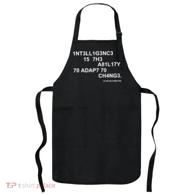 Intelligence is the Ability to Accept Change March For Science Code Apron