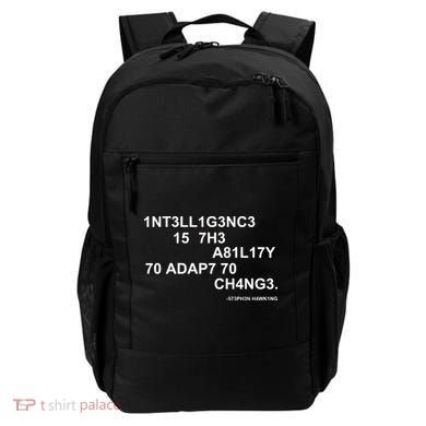 Intelligence is the Ability to Accept Change March For Science Code Backpack