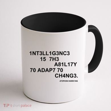 Intelligence is the Ability to Accept Change March For Science Code Coffee Mug back