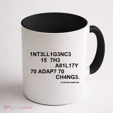 Intelligence is the Ability to Accept Change March For Science Code Coffee Mug back