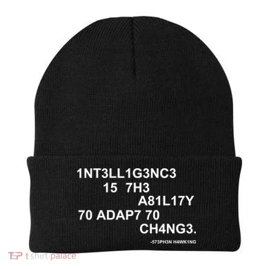 Intelligence is the Ability to Accept Change March For Science Code Beanie