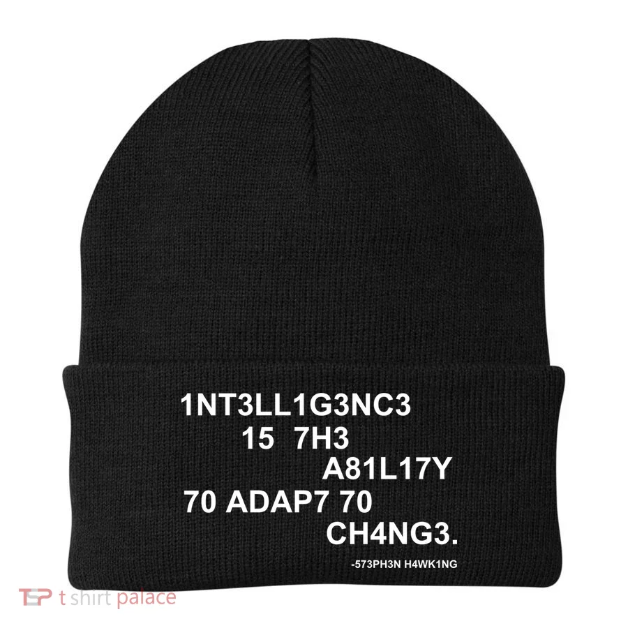 Intelligence is the Ability to Accept Change March For Science Code Beanie
