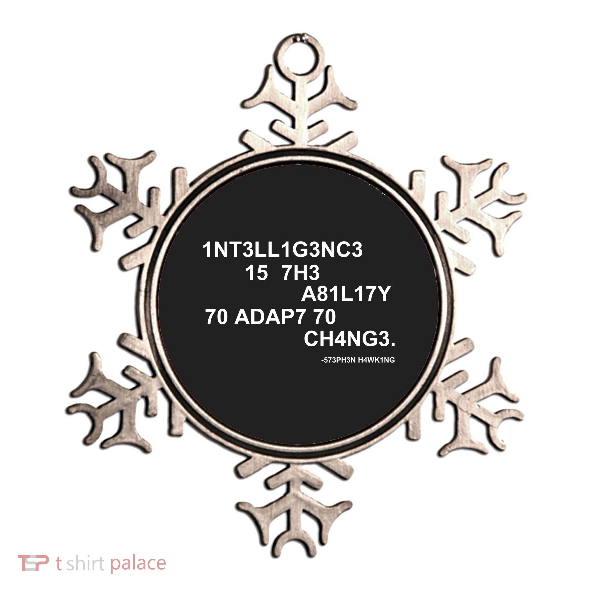 Intelligence is the Ability to Accept Change March For Science Code Ornament