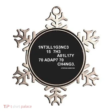 Intelligence is the Ability to Accept Change March For Science Code Ornament