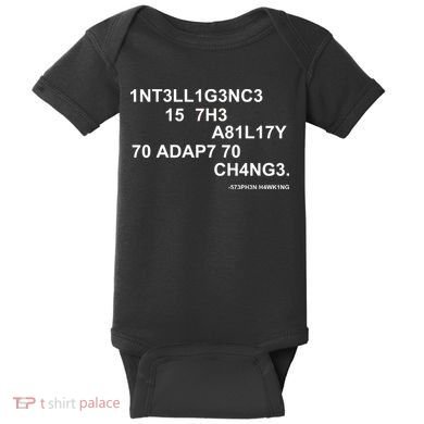 Intelligence is the Ability to Accept Change March For Science Code Baby Bodysuit