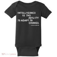 Intelligence is the Ability to Accept Change March For Science Code Baby Bodysuit thumb 0