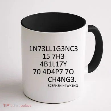 Intelligence Is The Ability To Adapt To Change Smart Coffee Mug back