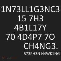 Intelligence Is The Ability To Adapt To Change Smart Tumbler thumb 3
