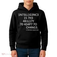 Intelligence Is The Ability To Adapt To Change Smart Kids Hoodie thumb 4