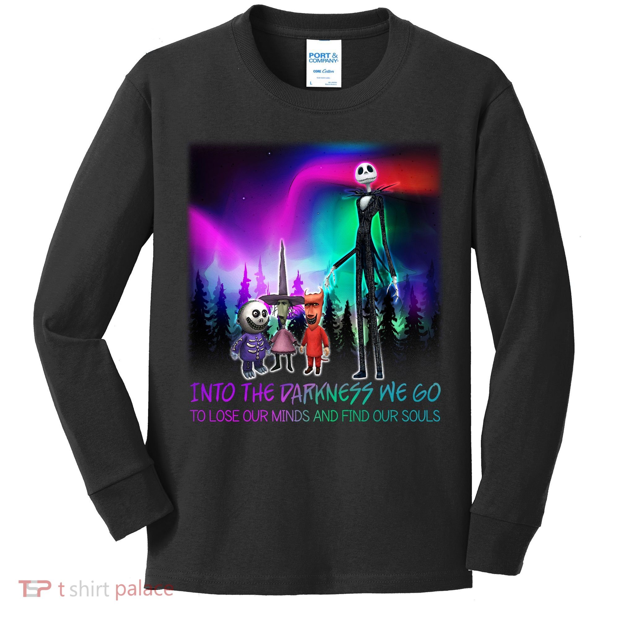 Into The Darkness We Go Kids Long Sleeve Shirt