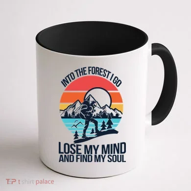 Into The Forest I Go Coffee Mug back