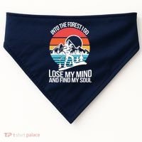 Into The Forest I Go USA-Made Doggie Bandana thumb 0