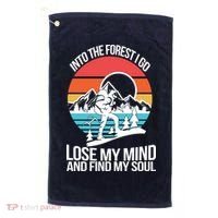Into The Forest I Go Golf Towel thumb 0