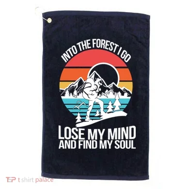 Into The Forest I Go Golf Towel