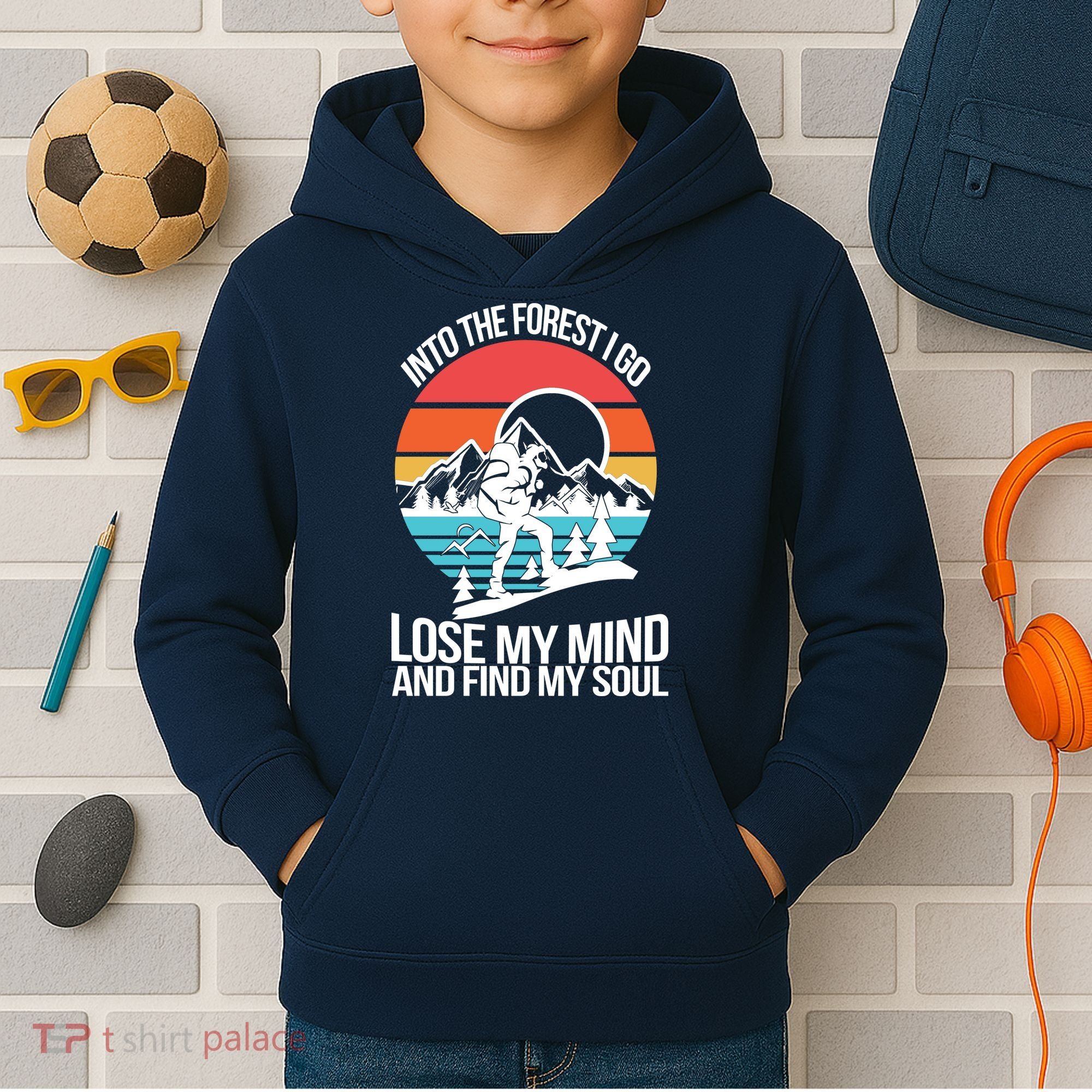 Into The Forest I Go Kids Hoodie