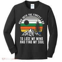 Into The Forest I Go To Lose My Mind And Find My Soul Kids Long Sleeve Shirt thumb 0