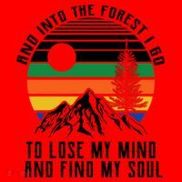 Into The Forest I Go To Lose My Mind And Find My Soul Santa Hat thumb 1