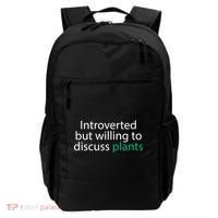 Introverted But Willing To Discuss Plants Backpack thumb 0