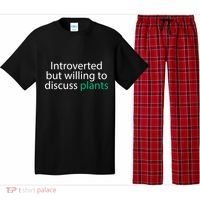 Introverted But Willing To Discuss Plants Pajama Set thumb 0