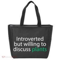 Introverted But Willing To Discuss Plants Tote Bag thumb 0