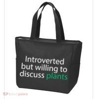 Introverted But Willing To Discuss Plants Tote Bag thumb 3