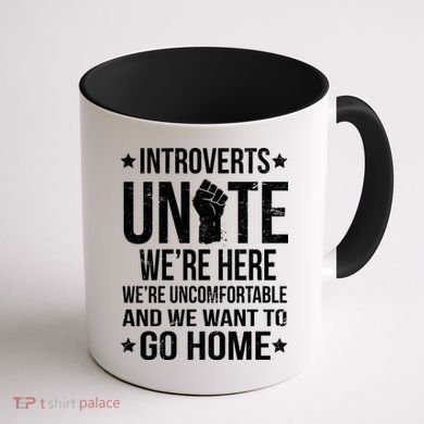 Introverts Unite Coffee Mug back