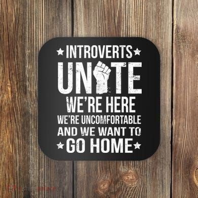Introverts Unite Coaster