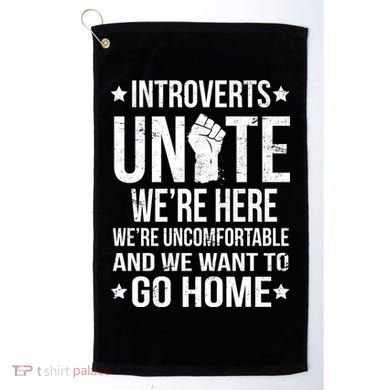 Introverts Unite Golf Towel