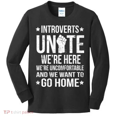 Introverts Unite Kids Long Sleeve Shirt