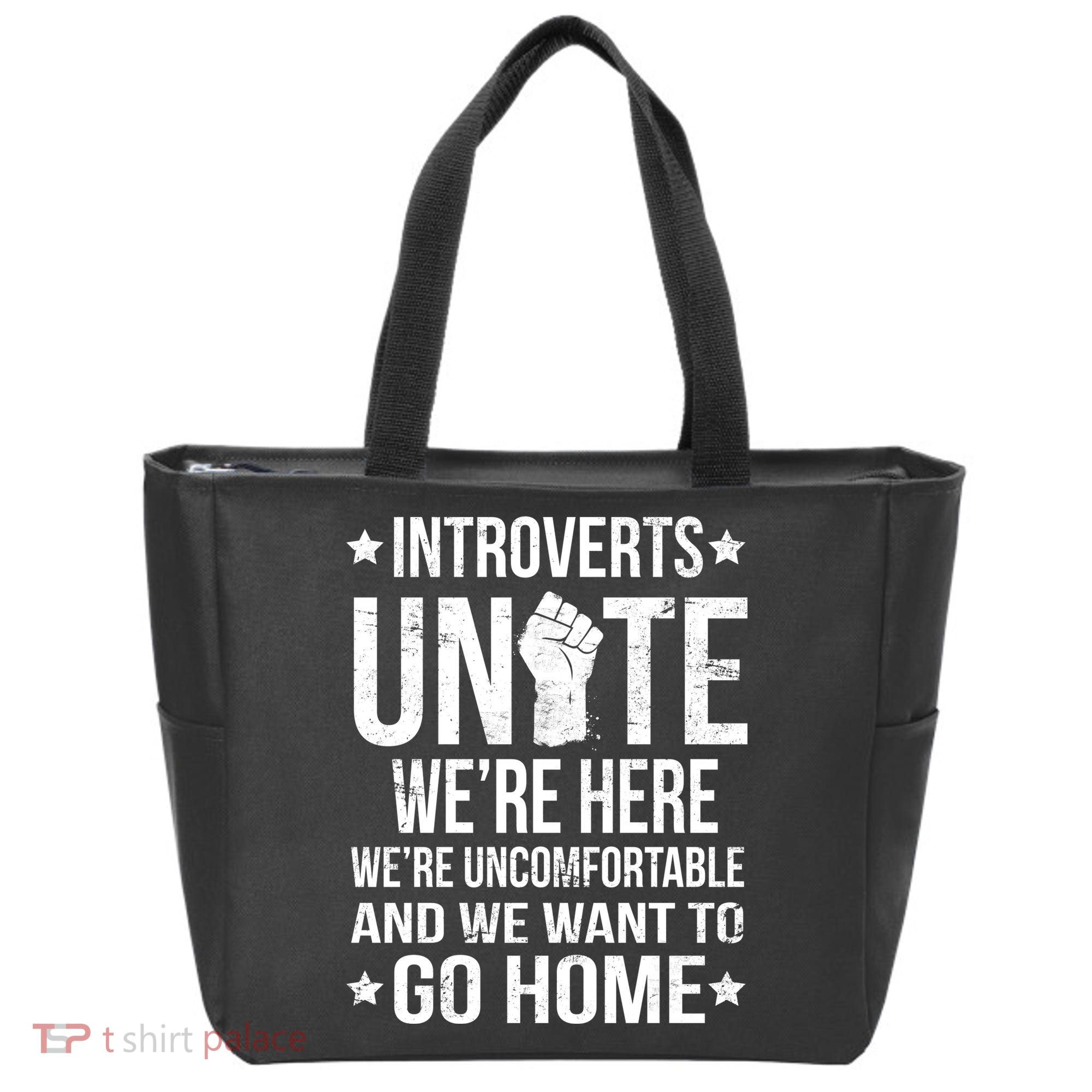 Introverts Unite Tote Bag