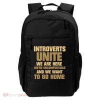 Introverts Unite We Want To Go Home Backpack thumb 0