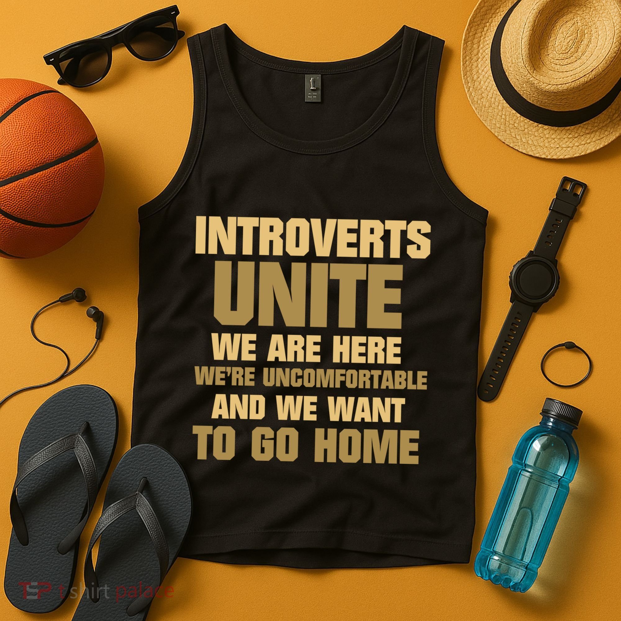 Introverts Unite We Want To Go Home Tank Top