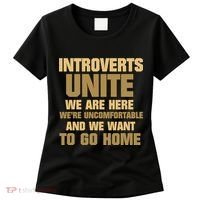 Introverts Unite We Want To Go Home Women's T-Shirt thumb 0