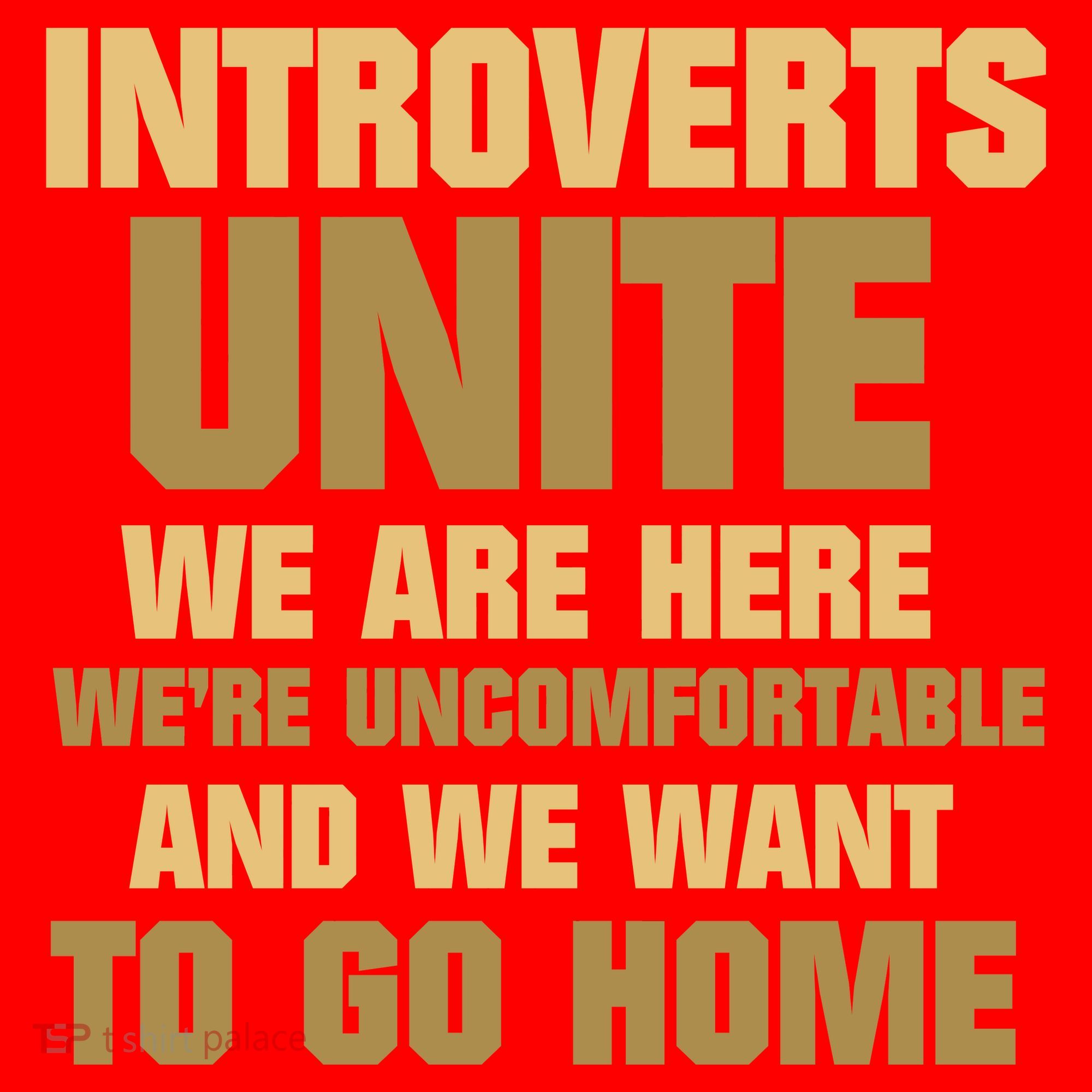 Introverts Unite We Want To Go Home Santa Hat