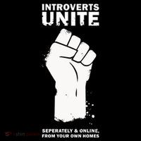Introverts Unite Separately & Online Doggie Tank thumb 4