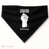Introverts Unite Separately & Online USA-Made Doggie Bandana thumb 0
