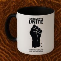 Introverts Unite Separately & Online Coffee Mug thumb 2