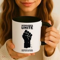 Introverts Unite Separately & Online Coffee Mug thumb 3