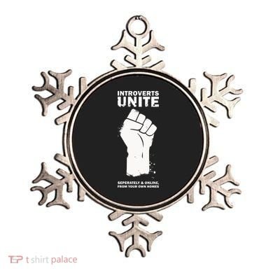 Introverts Unite Separately & Online Ornament