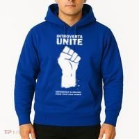 Introverts Unite Separately & Online Hoodie thumb 2