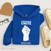 Introverts Unite Separately & Online Hoodie thumb 4