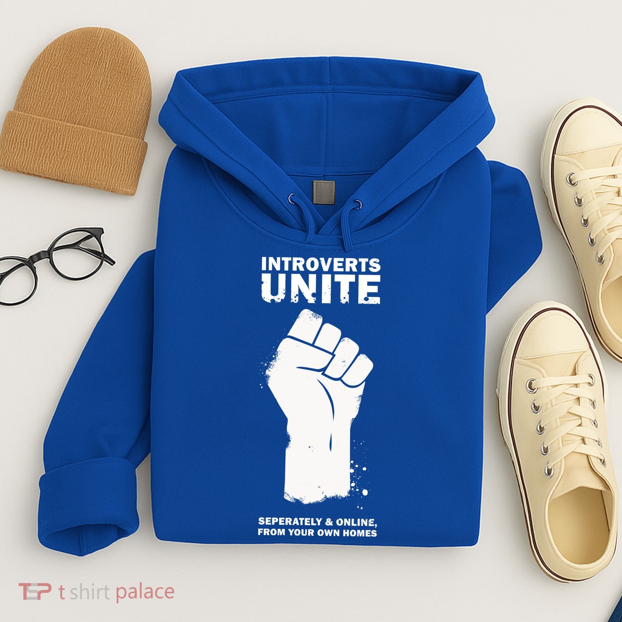 Introverts Unite Separately & Online Hoodie
