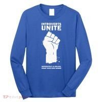 Introverts Unite Separately & Online Long Sleeve Shirt thumb 0