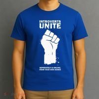 Introverts Unite Separately & Online T-Shirt thumb 3