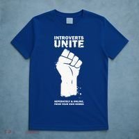 Introverts Unite Separately & Online T-Shirt thumb 5