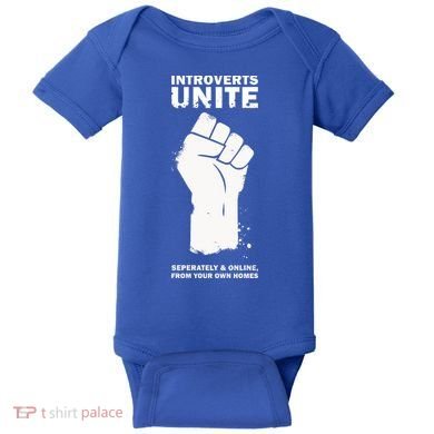 Introverts Unite Separately & Online Baby Bodysuit