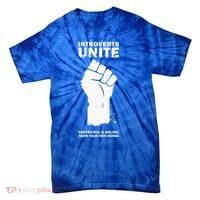 Introverts Unite Separately & Online Tie-Dye T-Shirt thumb 0